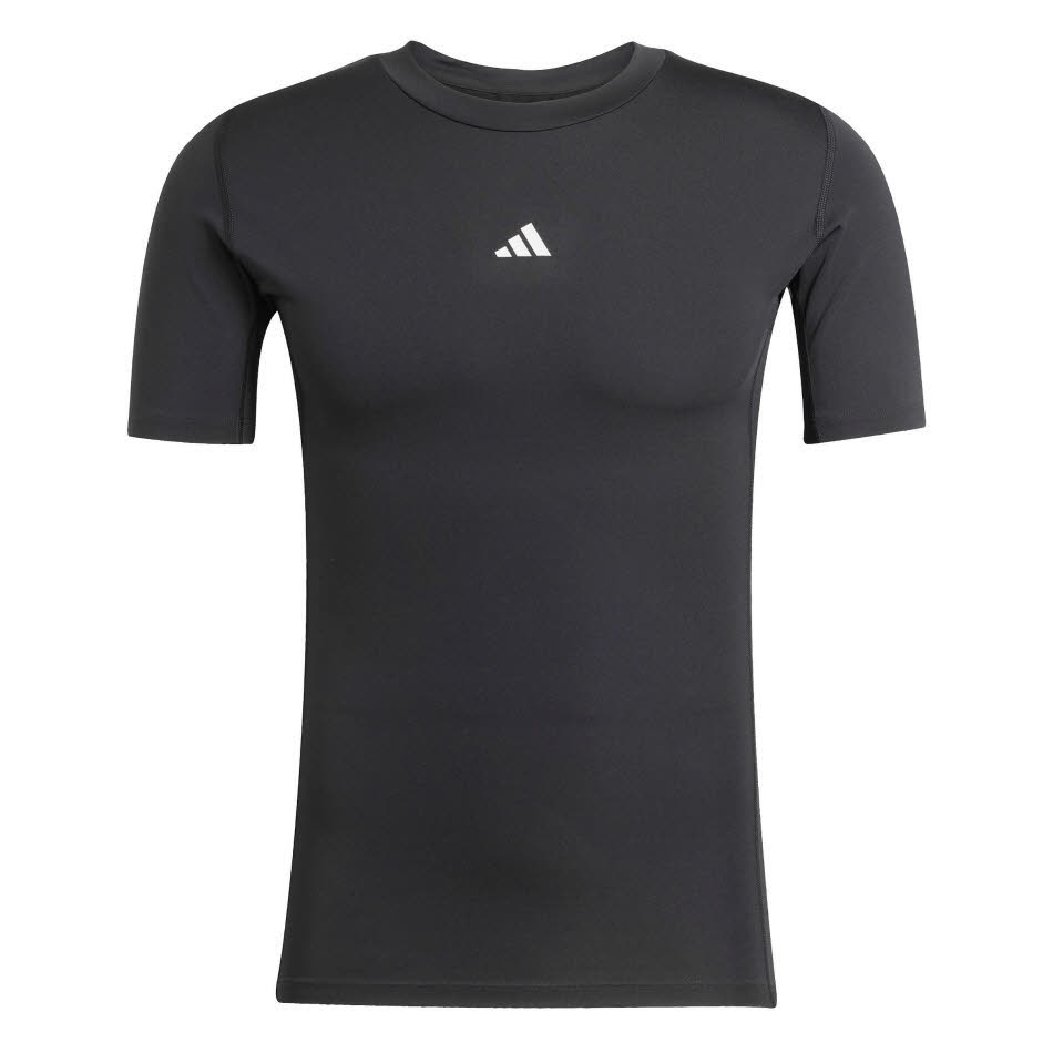 adidas TECHFIT Herren Fußballshirt schwarz
