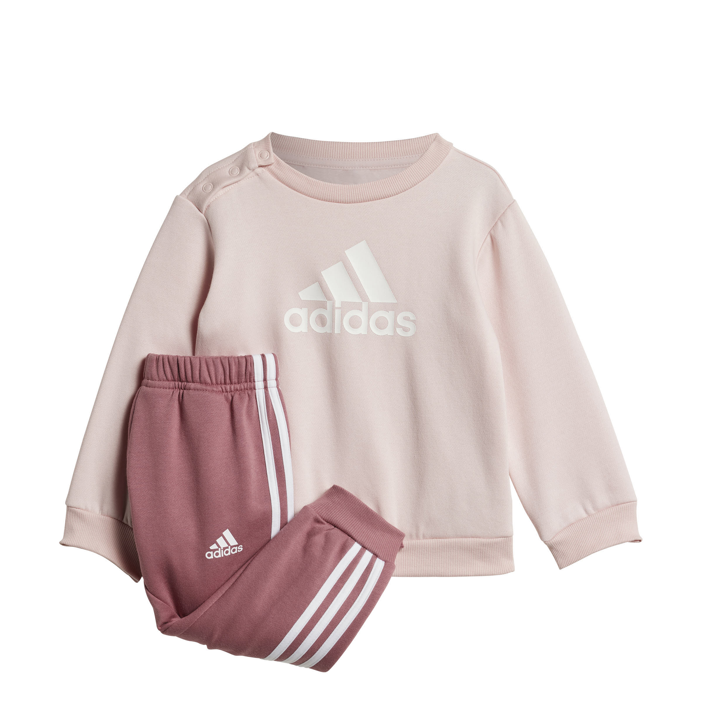 adidas Badge of Sport Jogginganzug Kinder Mädchen rosa rot