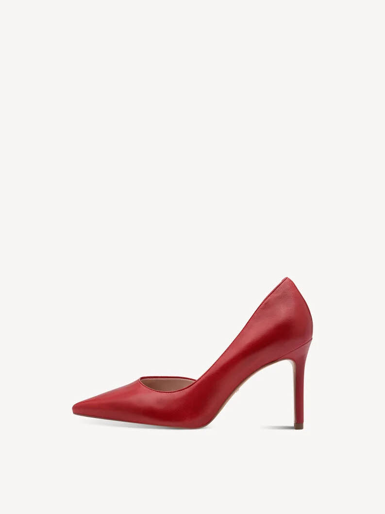 Tamaris Lederpumps Damen rot