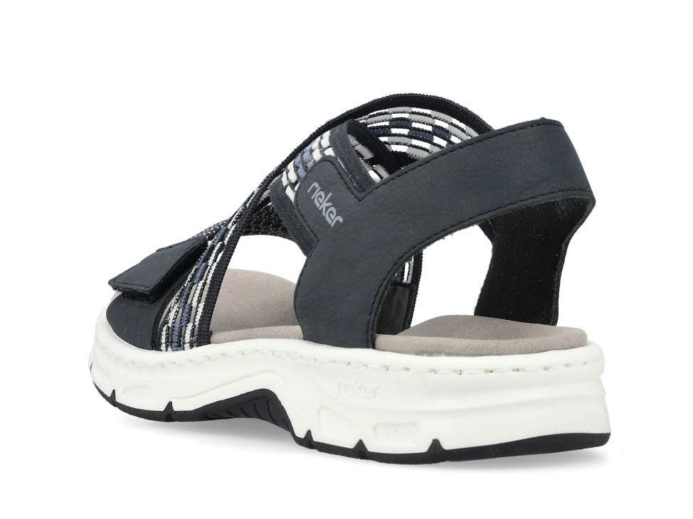 rieker Damen Trekkingsandale Sandalette blau