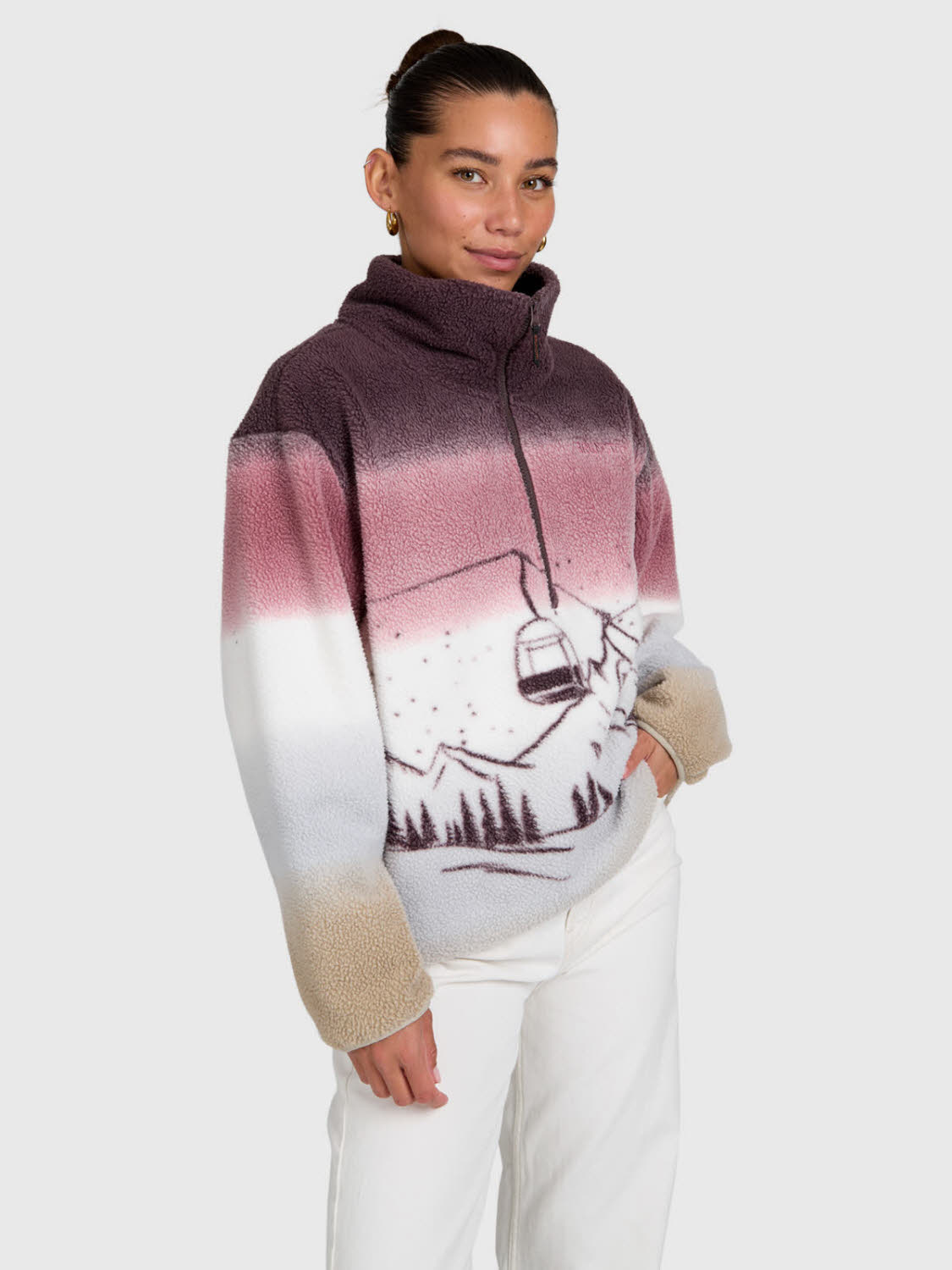 BRUNOTTI DA Gonna Urban Fleece Damen Fleecepulli braun