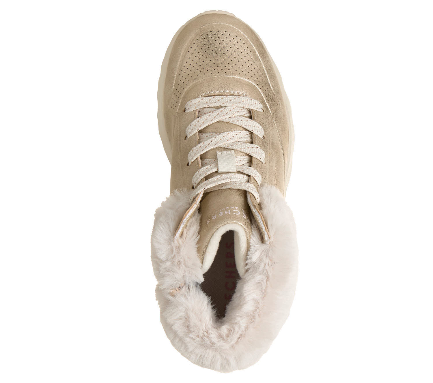 Skechers Uno Lite Mädchen Winterstiefelette Sneaker High gold