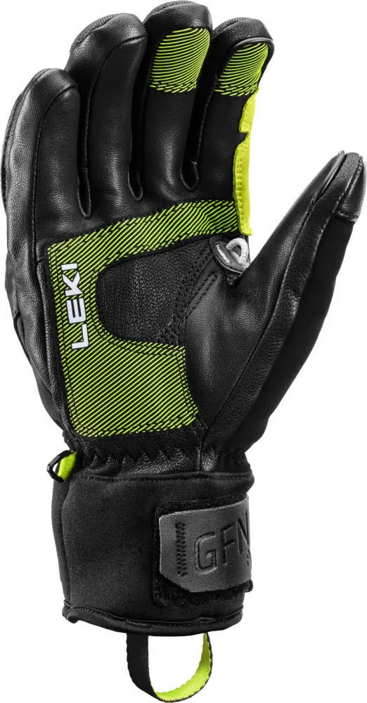 Leki HS Griffin Pro 3D Herren Skihandschuhe Fingerlinge schwarz/grün