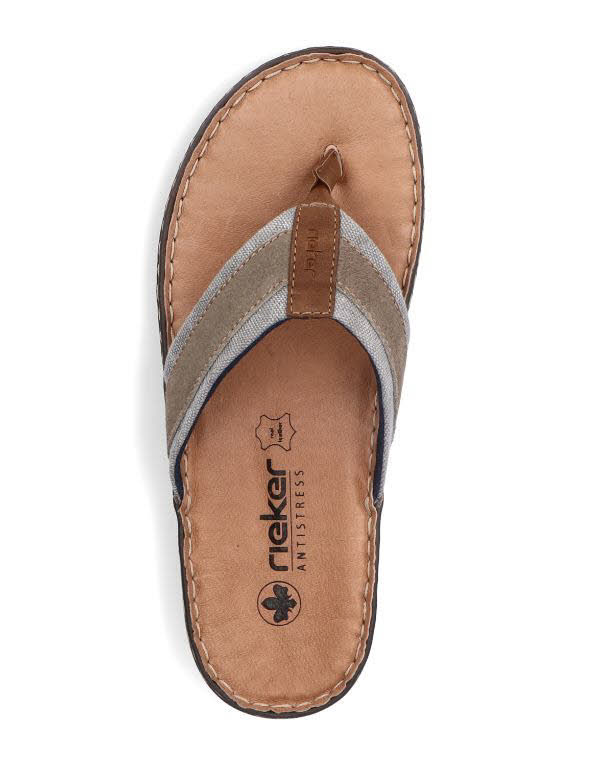 Rieker Herren Flip Flops Zehentrenner braun