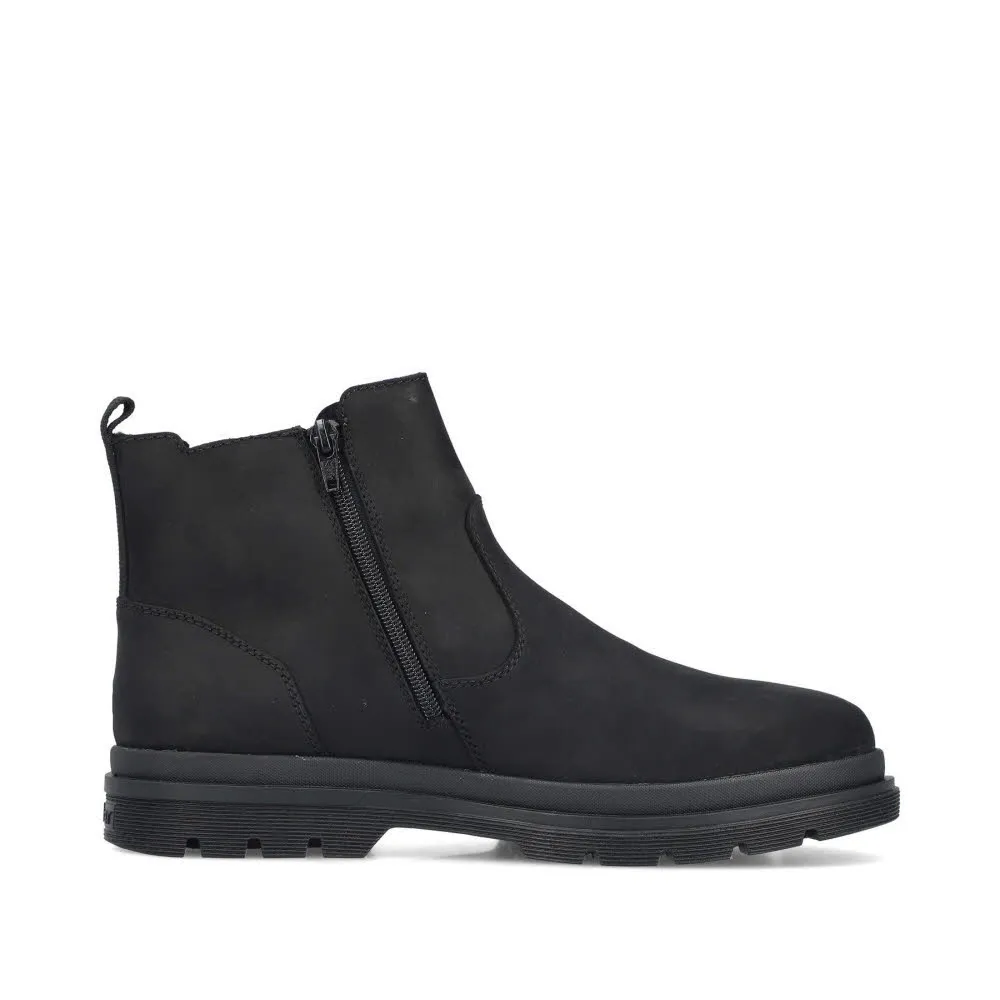 Rieker HWK Herren Stiefel Chelsea Boots Modestiefel schwarz