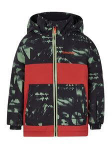 Protest PRTRICK TD Wintersportjacke Kinder Jungen dunkelgrün schwarz rot
