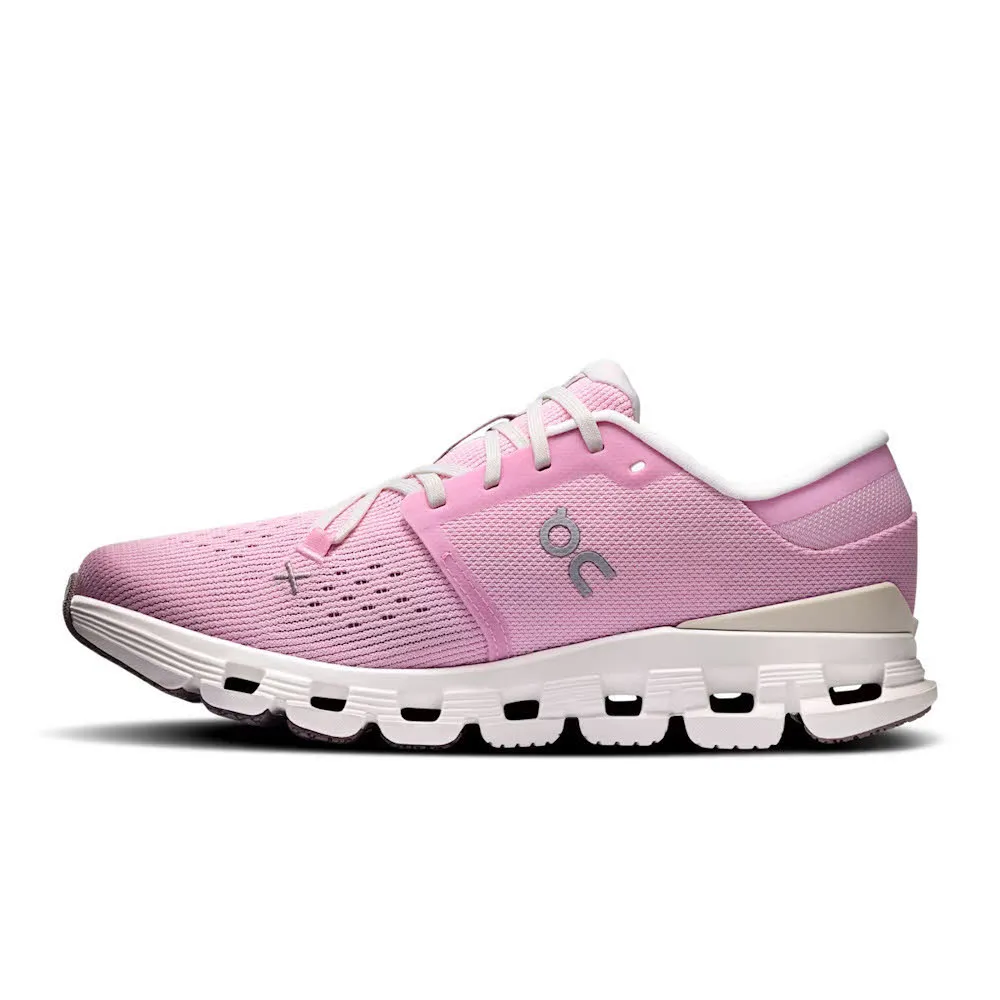 ON Cloud X 4 Damen Freizeitschuhe Sneaker rosa