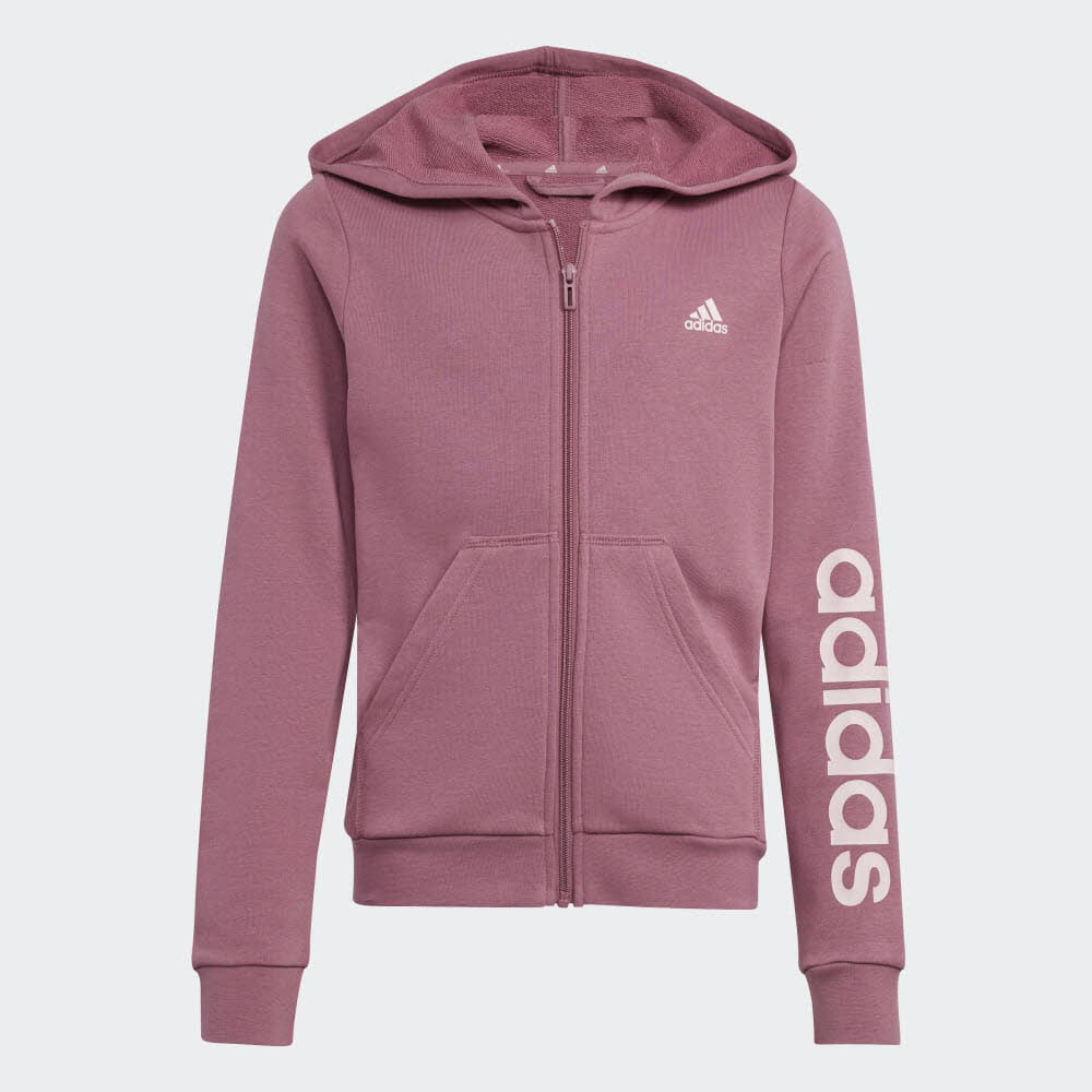 adidas ESSENTIALS LINEAR LOGO Mädchen Jacke Kapuzenjacke pink