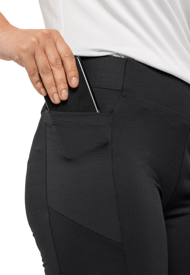 Jack Wolfskin Bernatal Damen Wanderhose Leggins Schwarz