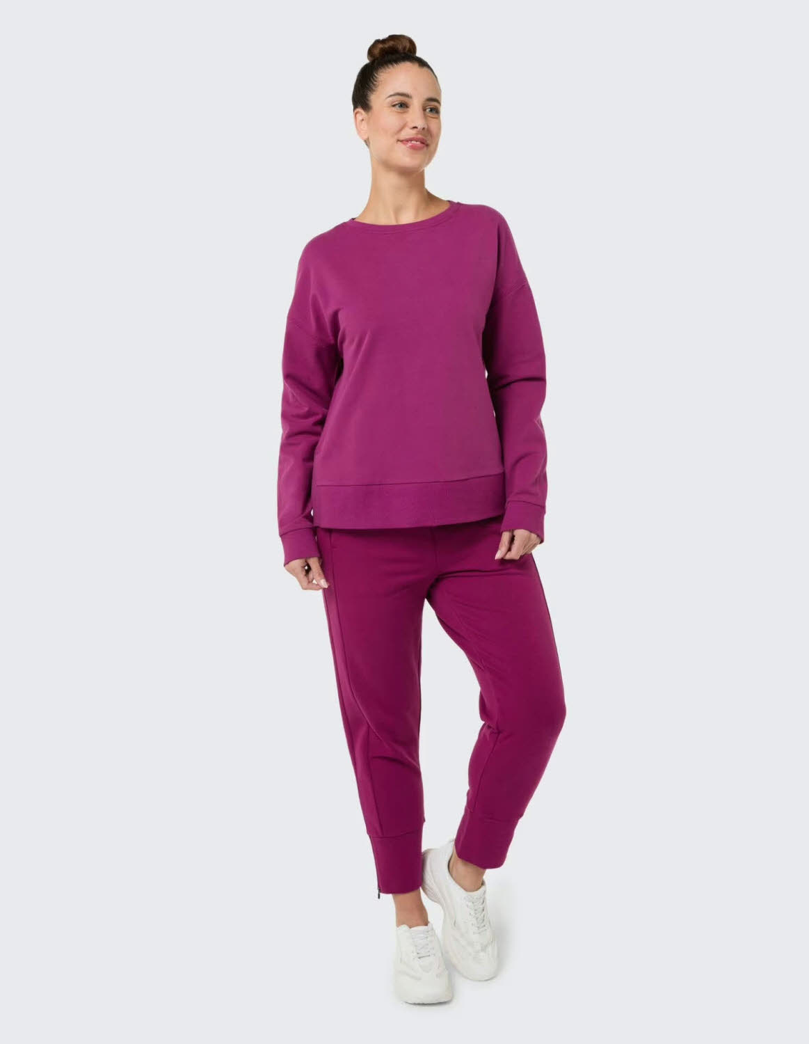 Venice Beach Aislinn Damen Sweatshirt Langarmshirt velvet