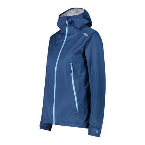 CMP WOMAN JACKET FIX HOOD Damen Regenjacke Outdoorjacke dusty blue NEU