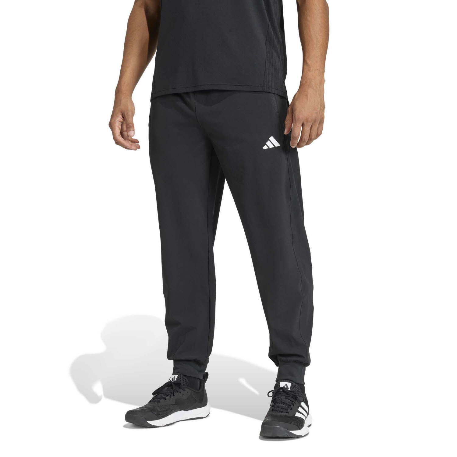 adidas Workout Essentials Flex Woven Herren Jogginghose Sporthose schwarz