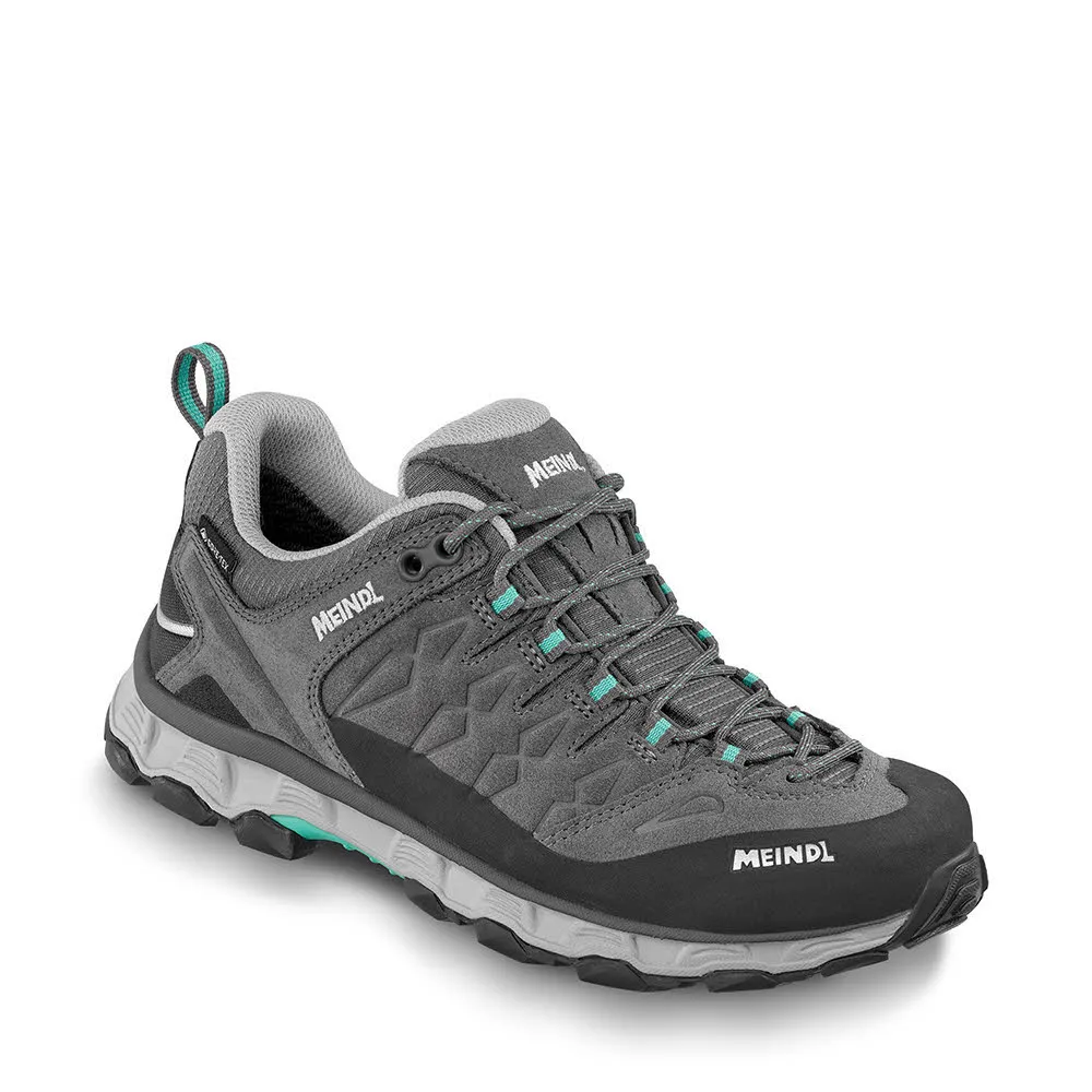 Meindl Lite Trail Lady GTX Damen Wanderschuhe Trekkingschuhe Low grau/türkis