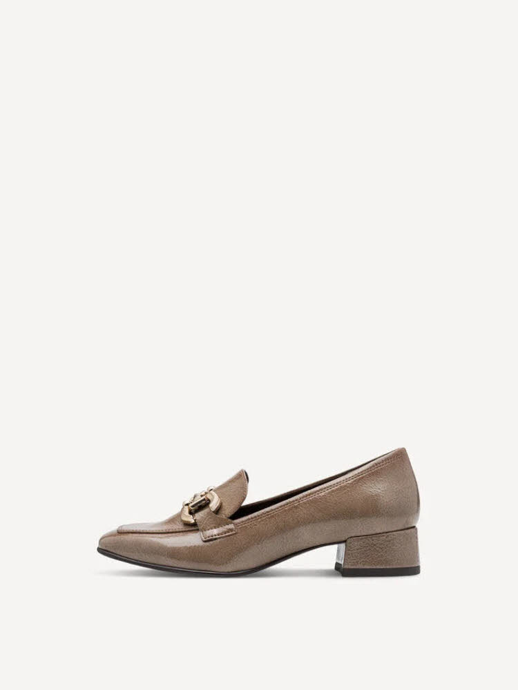 Tamaris Women Slip-on Damen Slipper Trotteur Loafer taupe