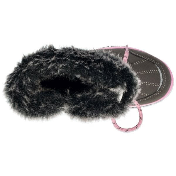 LICO Lillesand anthrazit/rose Mädchen Stiefelette Slipper grau