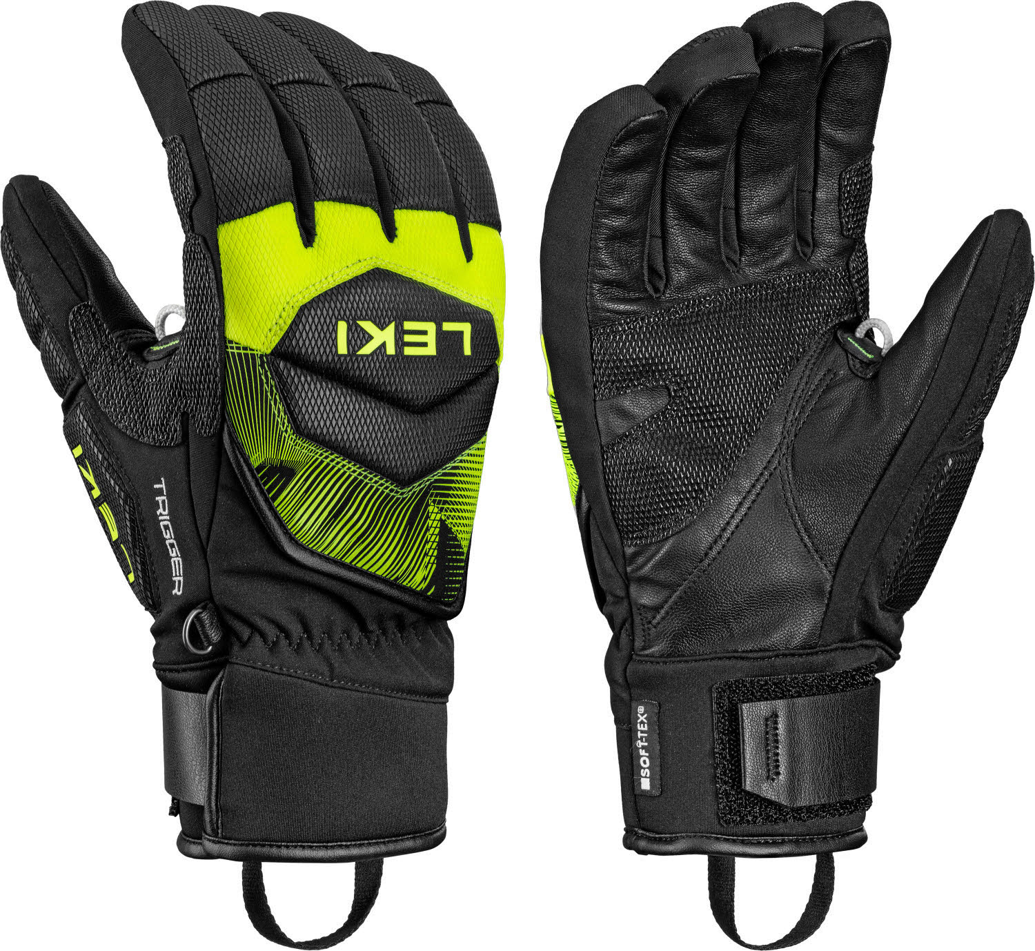 Leki WCR Core TR Unisex Skihandschuhe Fingerlinge schwarz/gelb