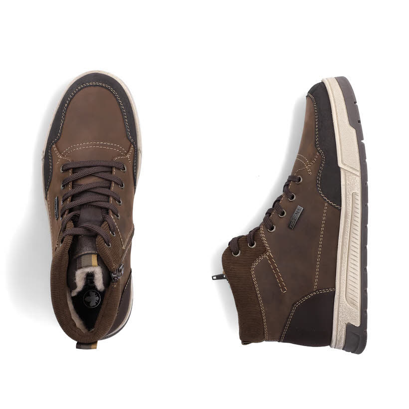 Rieker Herren Sneaker High warm gefüttert braun