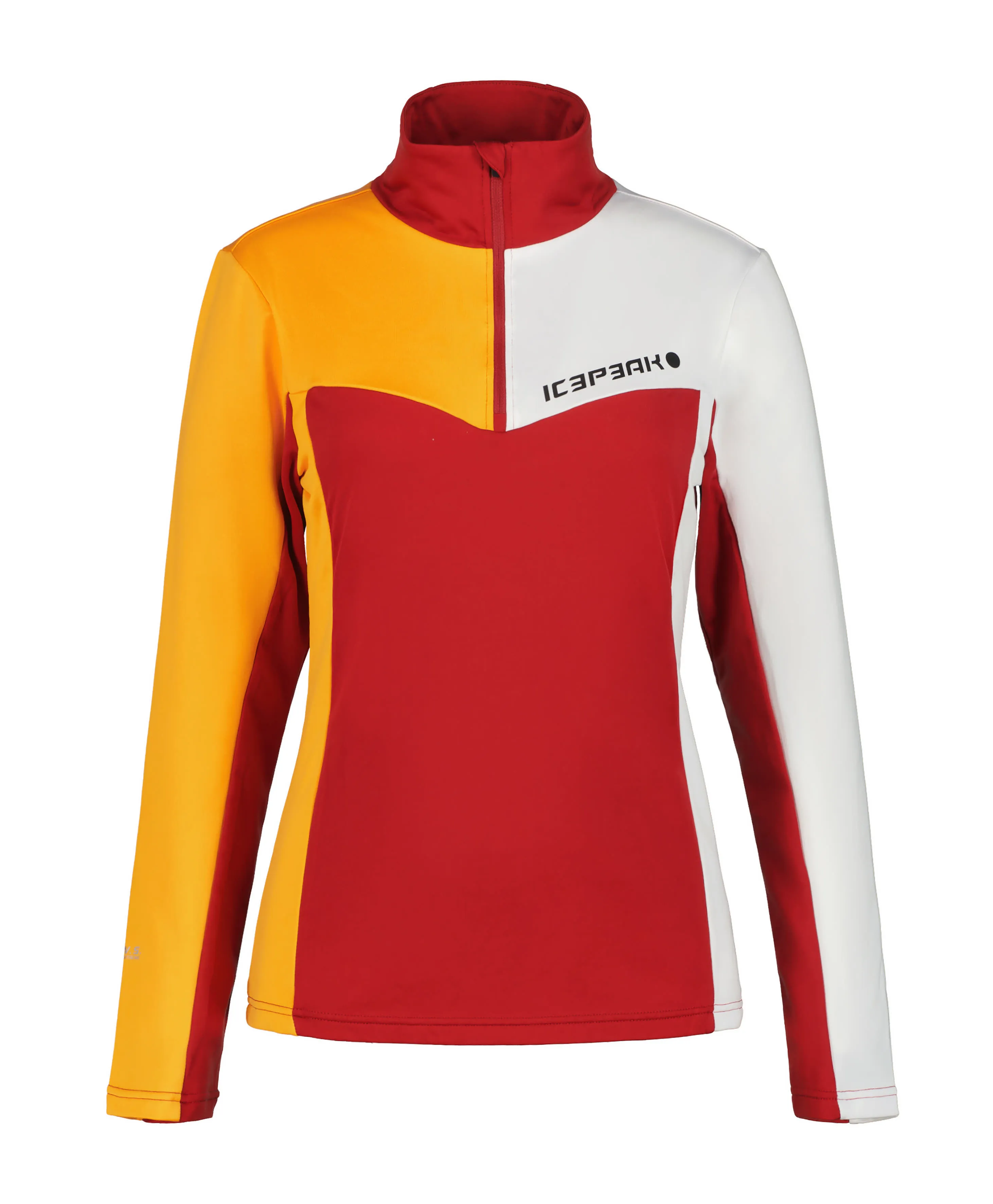 Icepeak Freising Damen Rollkragenshirt Skirolli Half-Zip rot