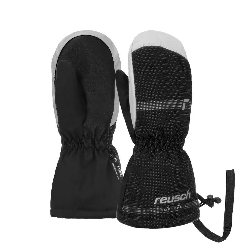 Reusch Maxi R-TEX® XT Mitten Kinder Skihandschuhe Fäustlinge schwarz/grau