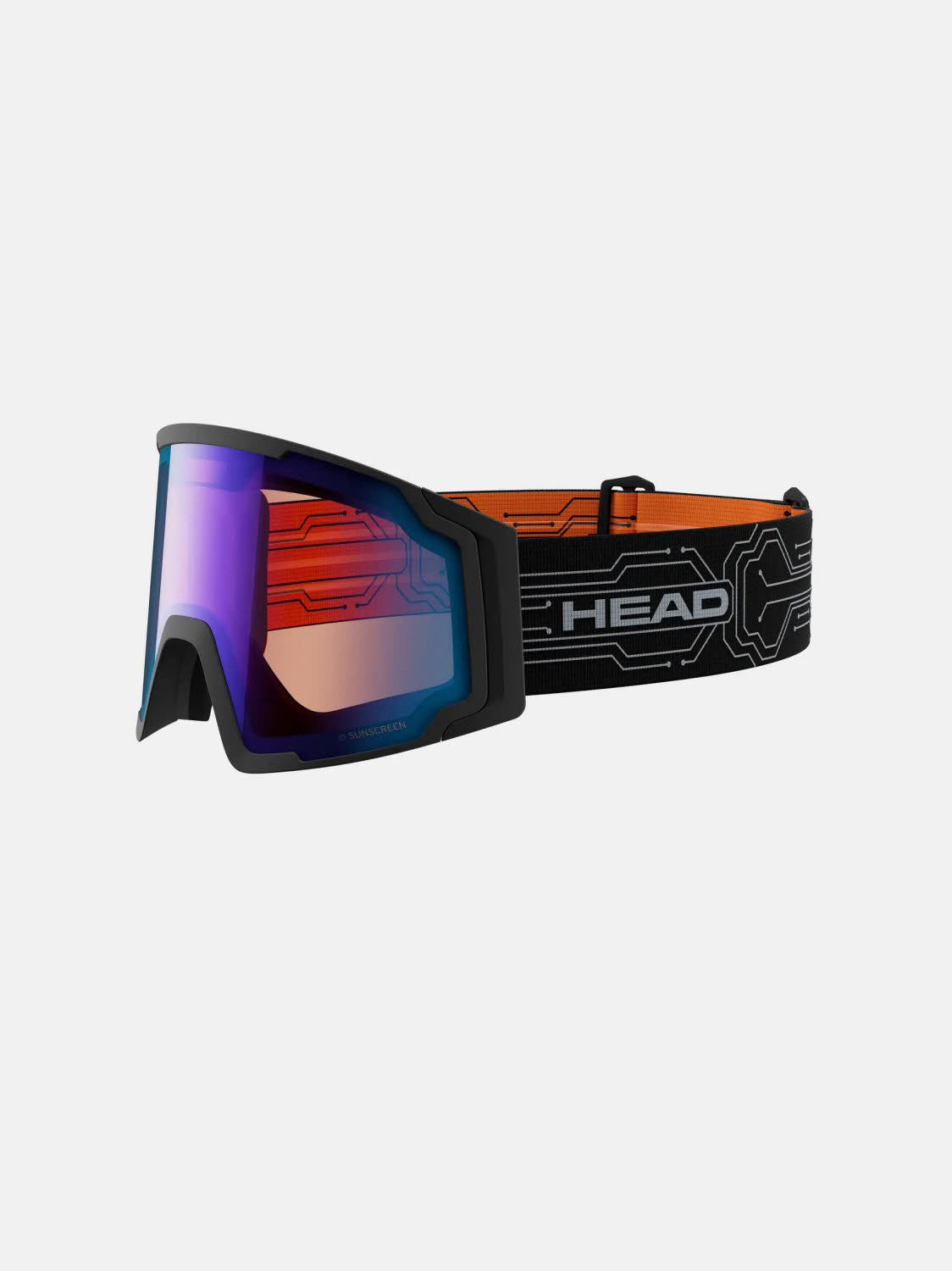 Head Neves Sunscreen Control Goggles Unisex Skibrille Snowboardbrille schwarz