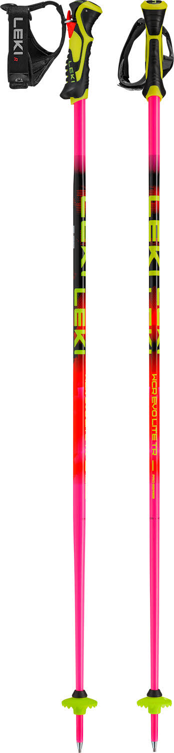 Leki WCR Evo Lite SL TR Kinder Skistöcke Ski Poles pink/orange