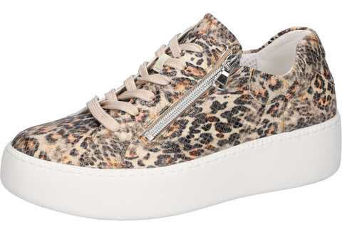 Waldläufer H-Nicky Halbschuhe Sneaker Damen beige leopard