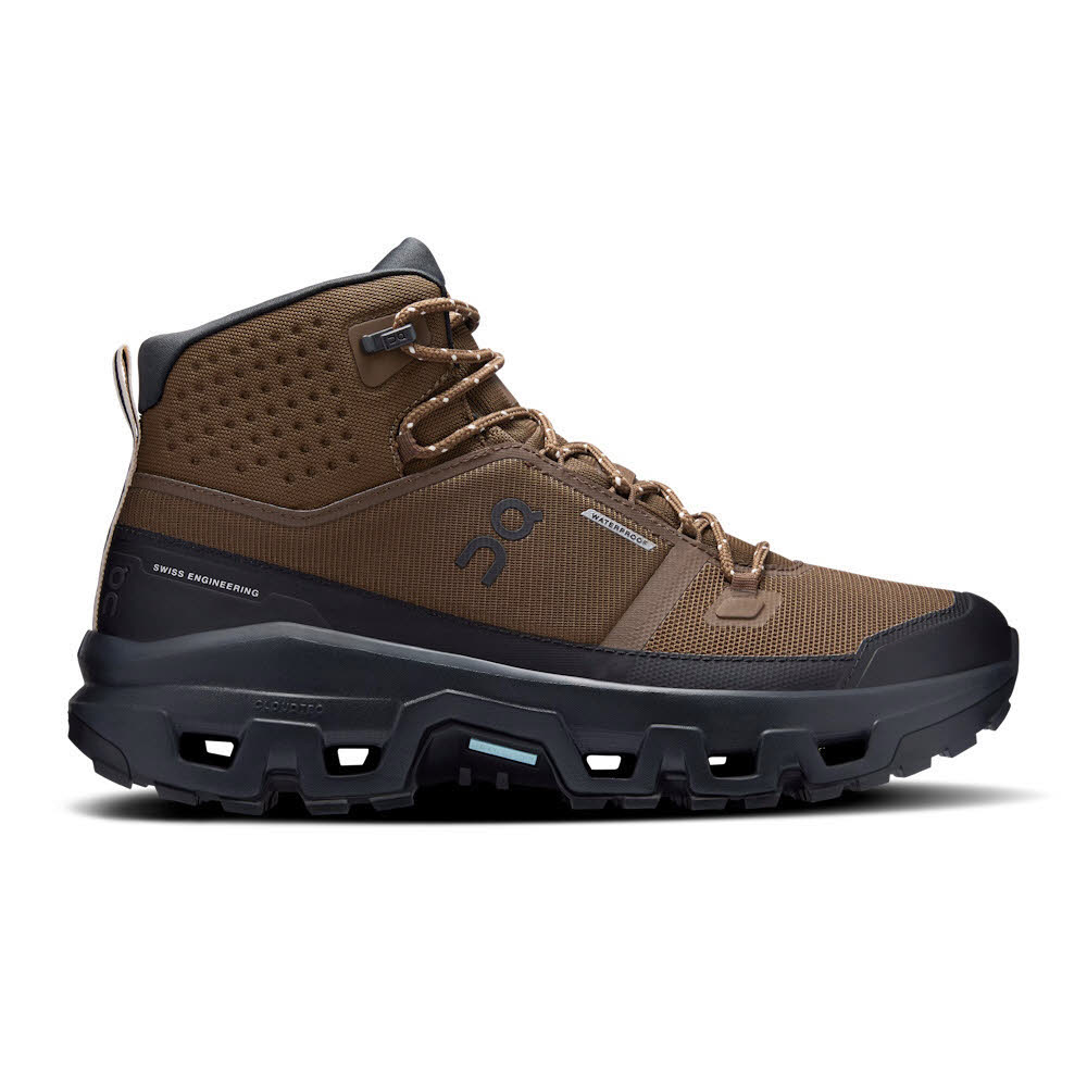ON CLOUDROCK MID WP Herren Wanderschuhe Trekkingschuhe Mid earth/black