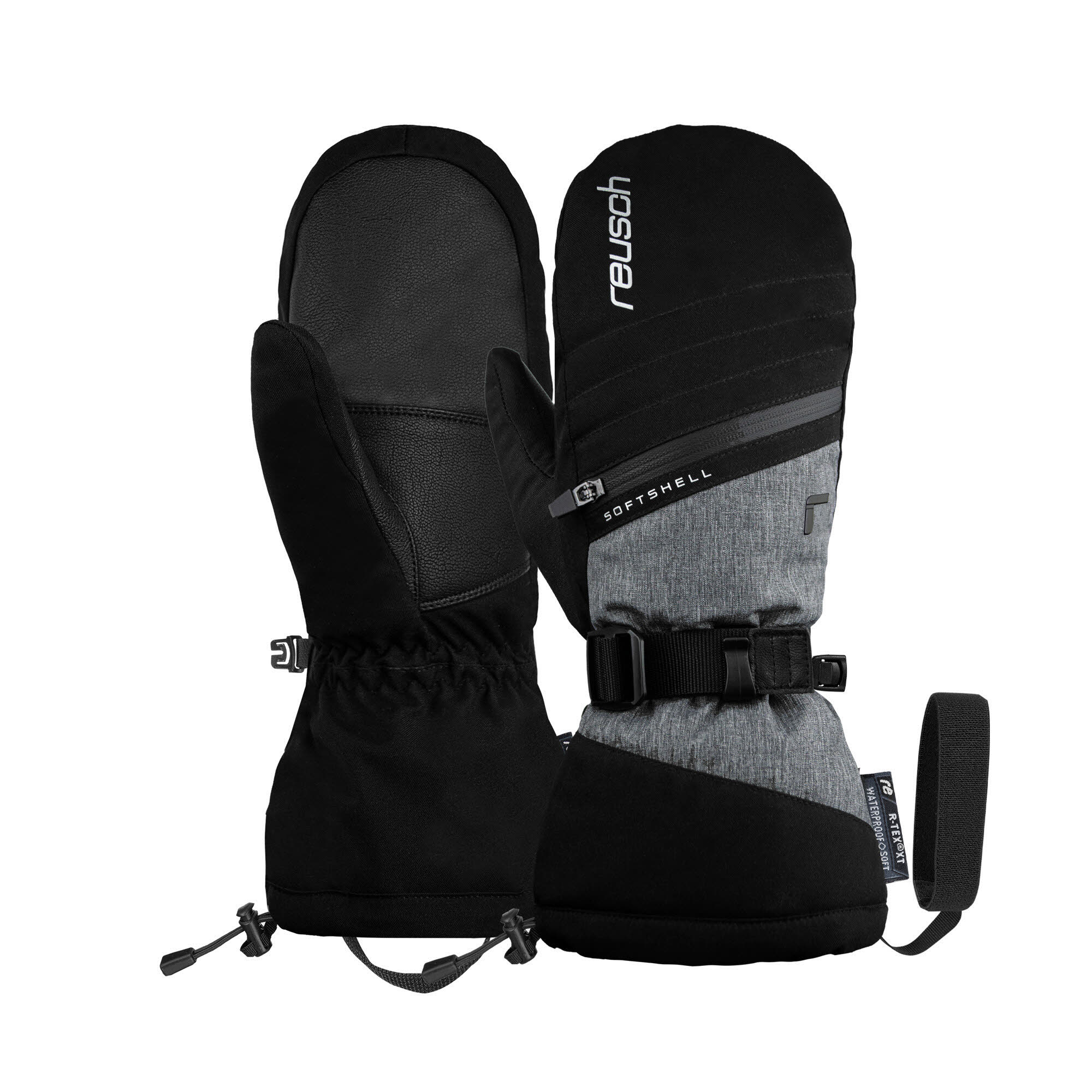 Reusch DEMI R-TEX® XT MITTEN Fäustling Skihandschuh Herren schwarz grau