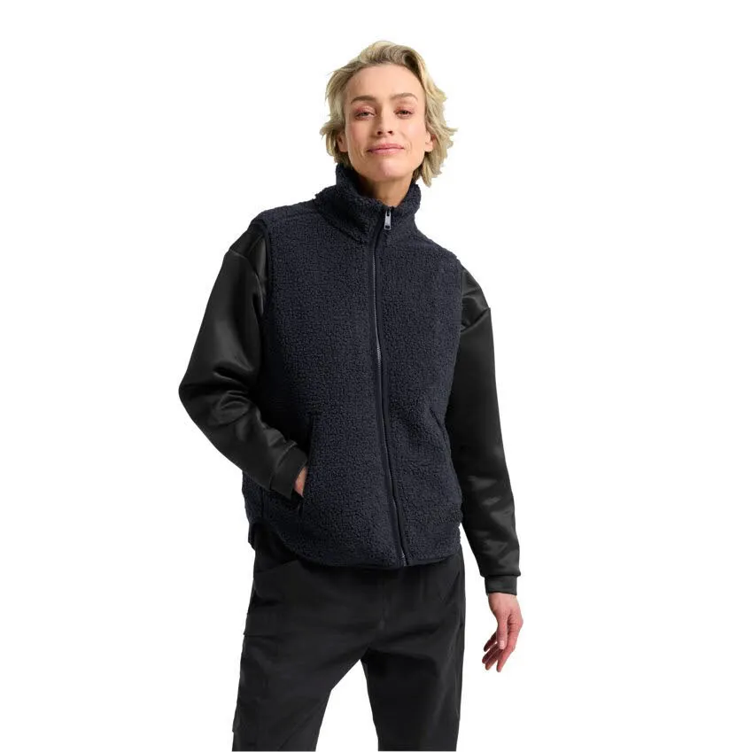 Jack Wolfskin High Curl Vest Damen Fleeceweste dunkelblau