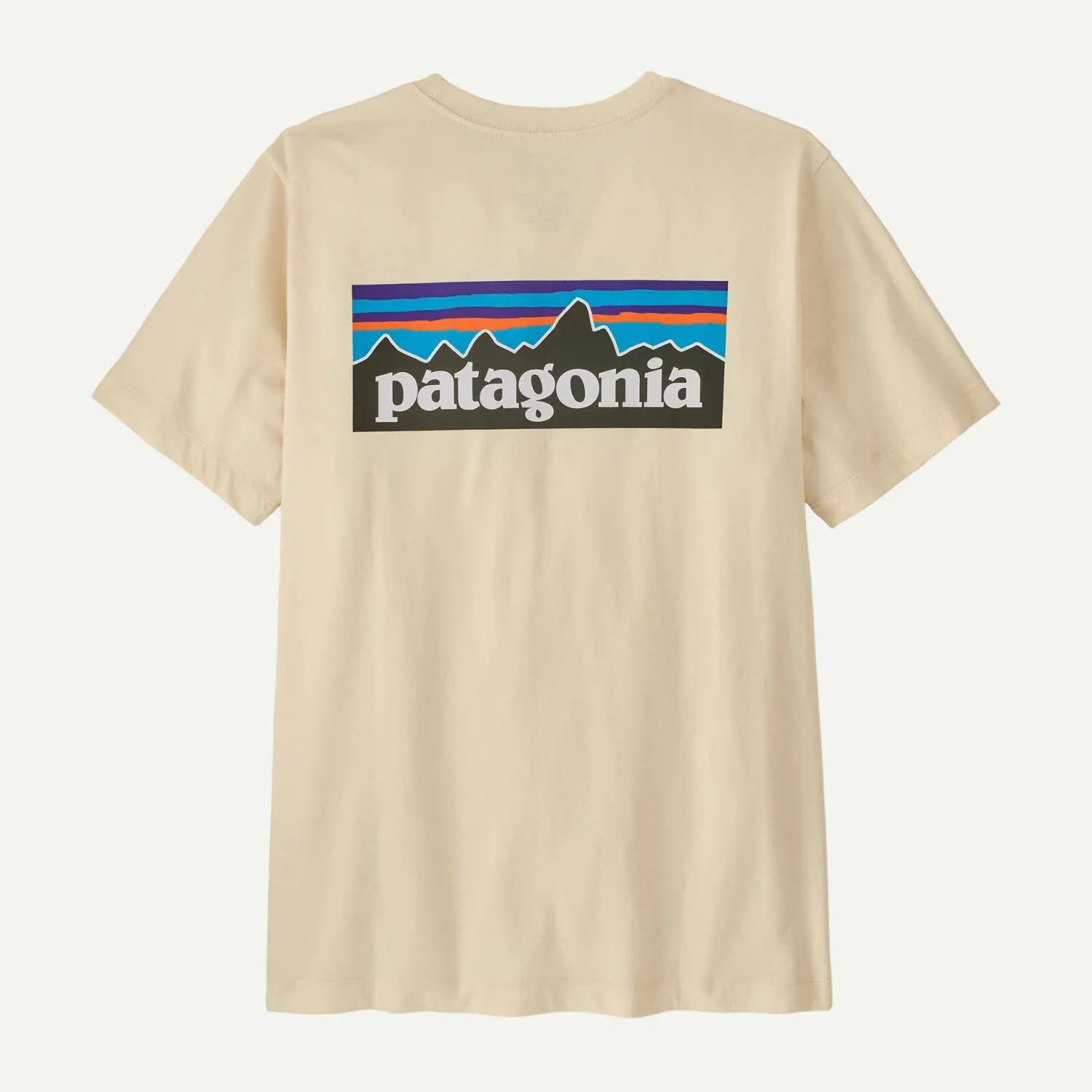 Patagonia P-6 Logo T-Shirt Herren Freizeitshirt undyed natural
