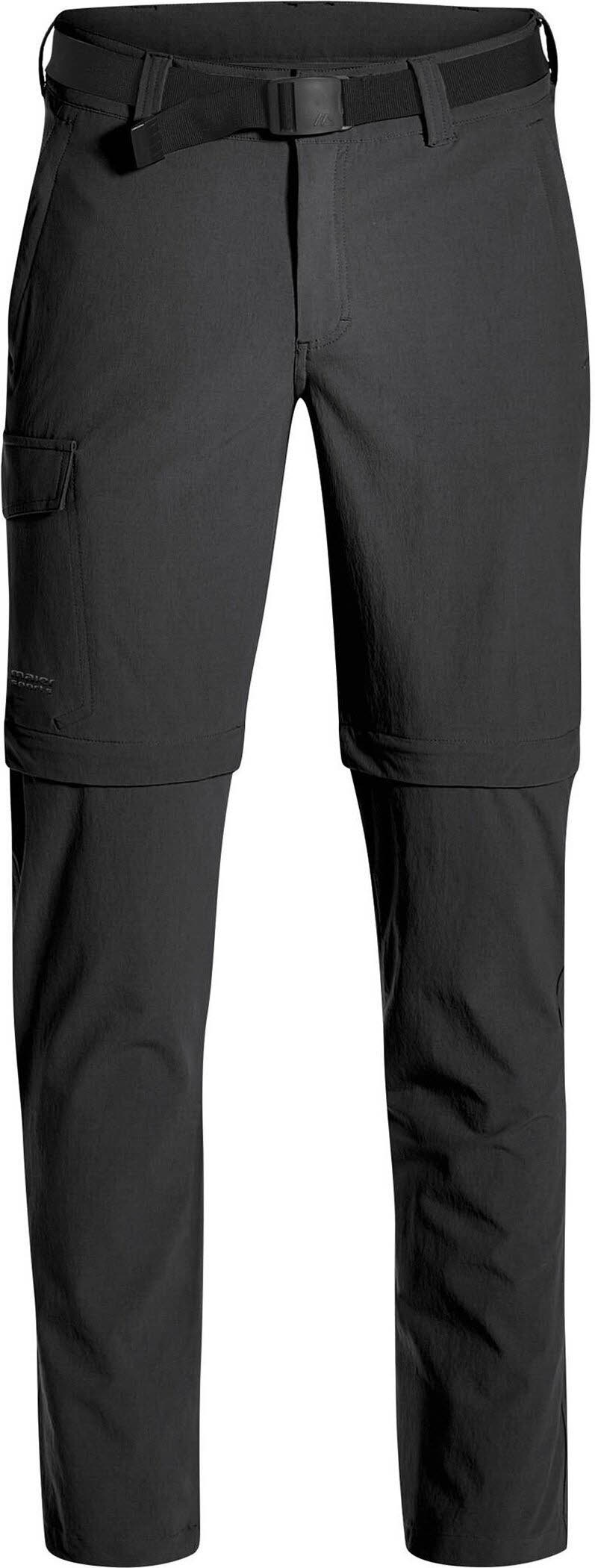 Maier Sports Torid slim zip Herren Wanderhose Zip-Off Trekkinghose schwarz