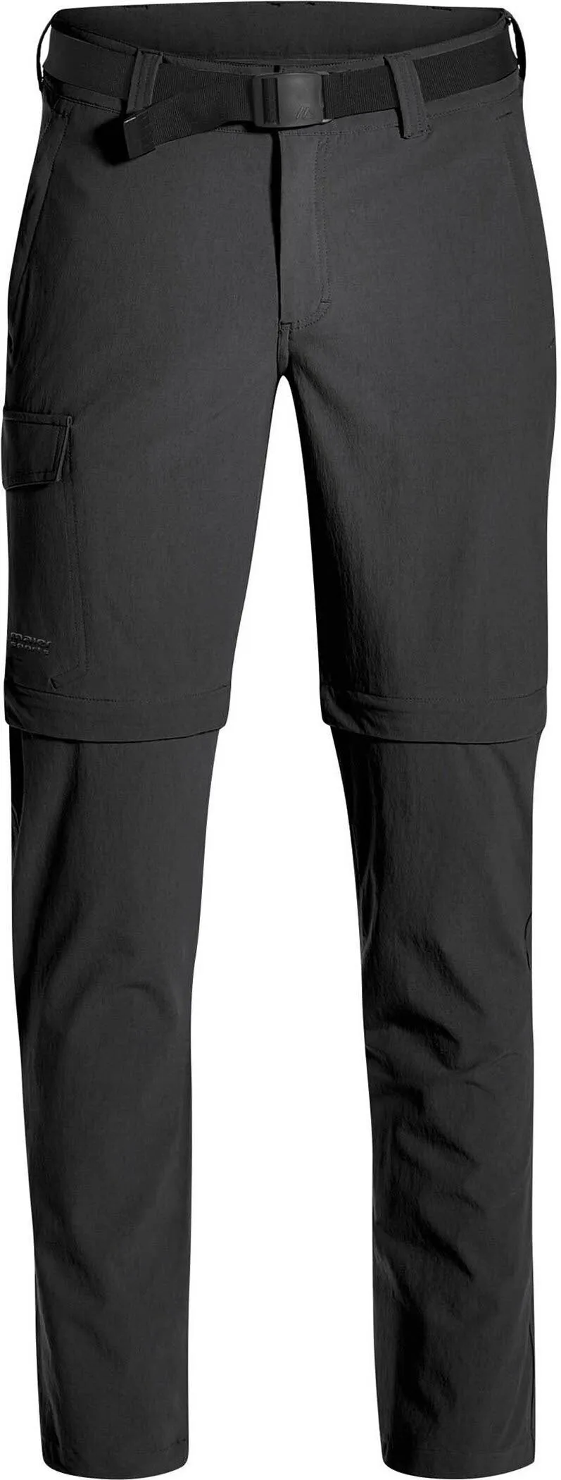 Maier Sports Torid slim zip Herren Wanderhose Zip-Off Trekkinghose schwarz