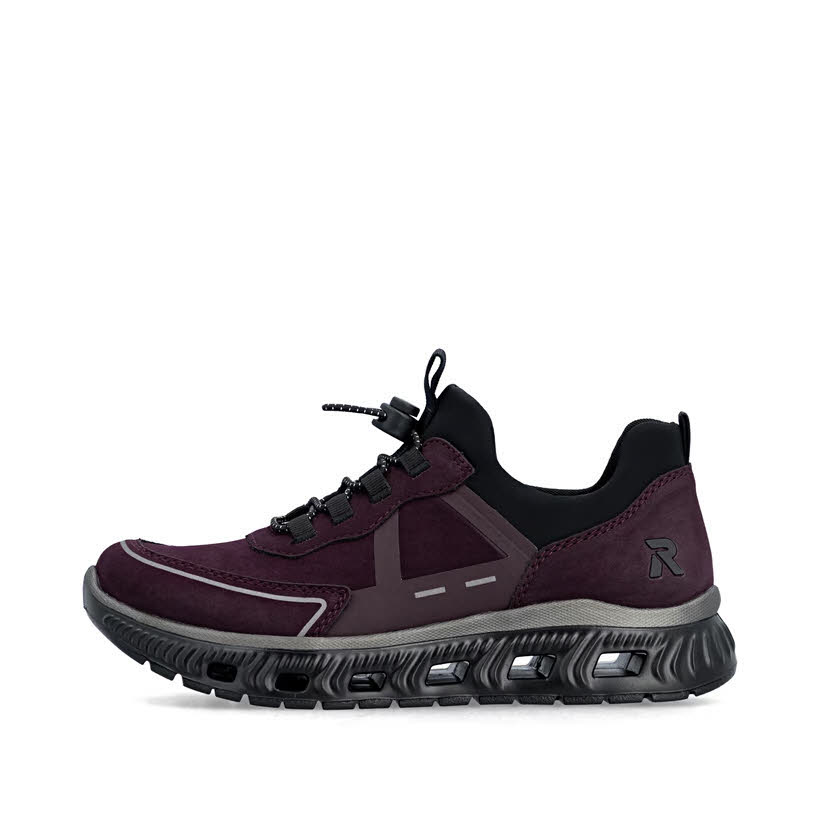 Rieker HWK Damen Halbschuhe Damen Sneaker modisch lila