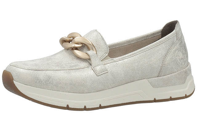 Rieker Damen Halbschuhe Loafer beige