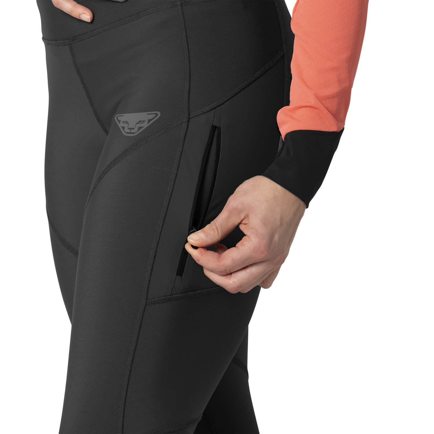 Dynafit Winter Running Tights Damen Laufhose Laufleggings schwarz