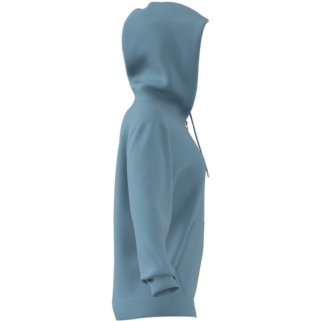 adidas 	Essentials Linear French Terry Kapuzenjacke Damen hellblau