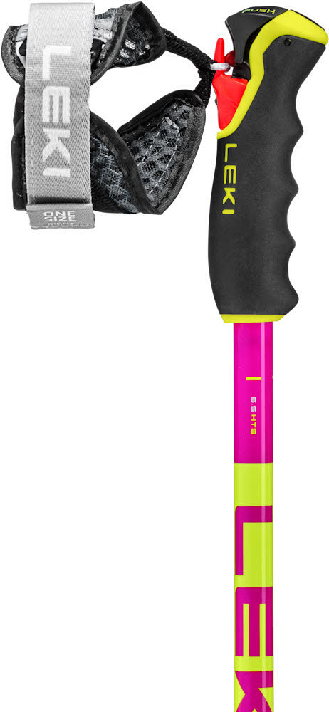 Leki Spitfire Vario 3D Unisex Skistöcke verstellbar Ski Poles pink/gelb