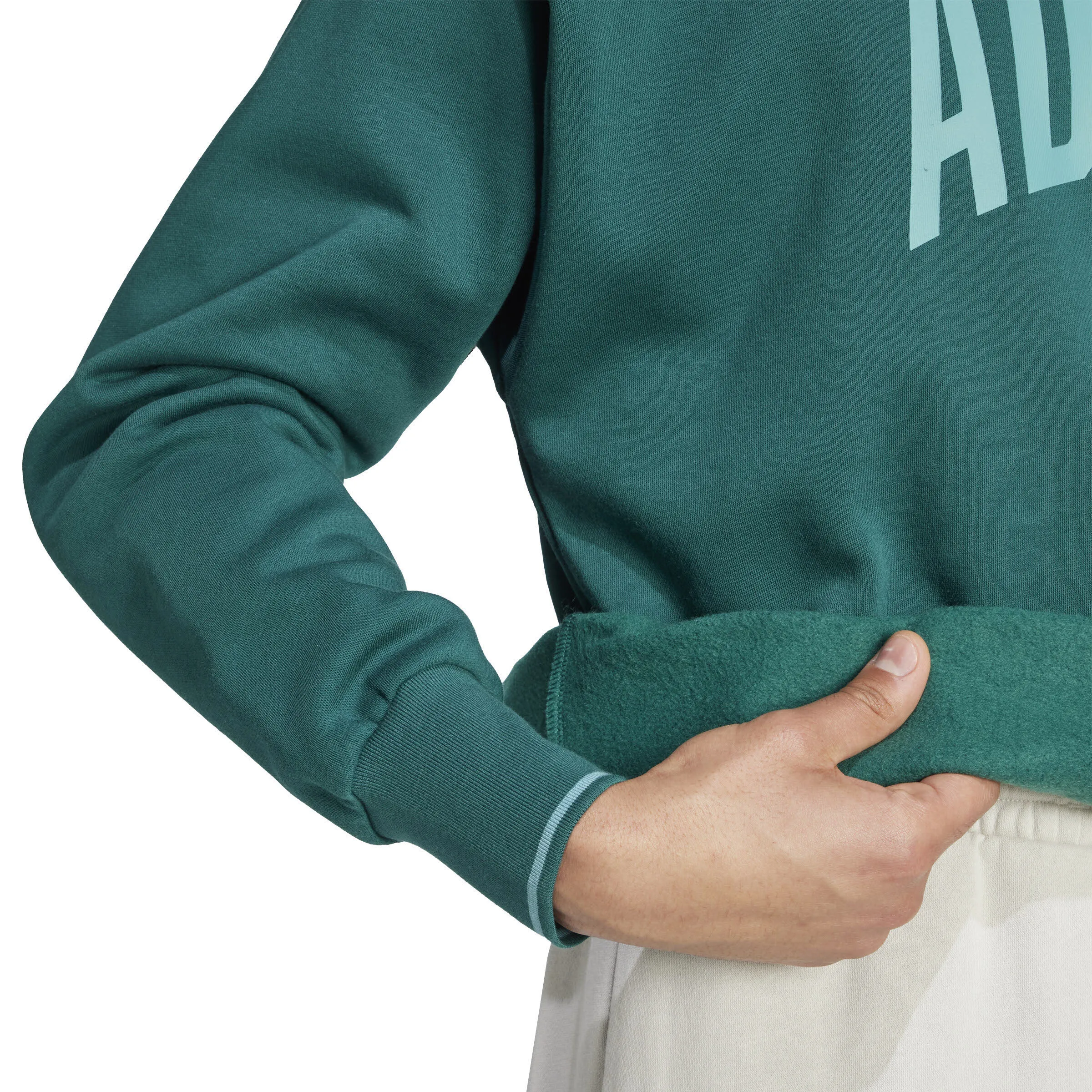 adidas College Style Herren Sweatshirt Fleece - Pullover grün