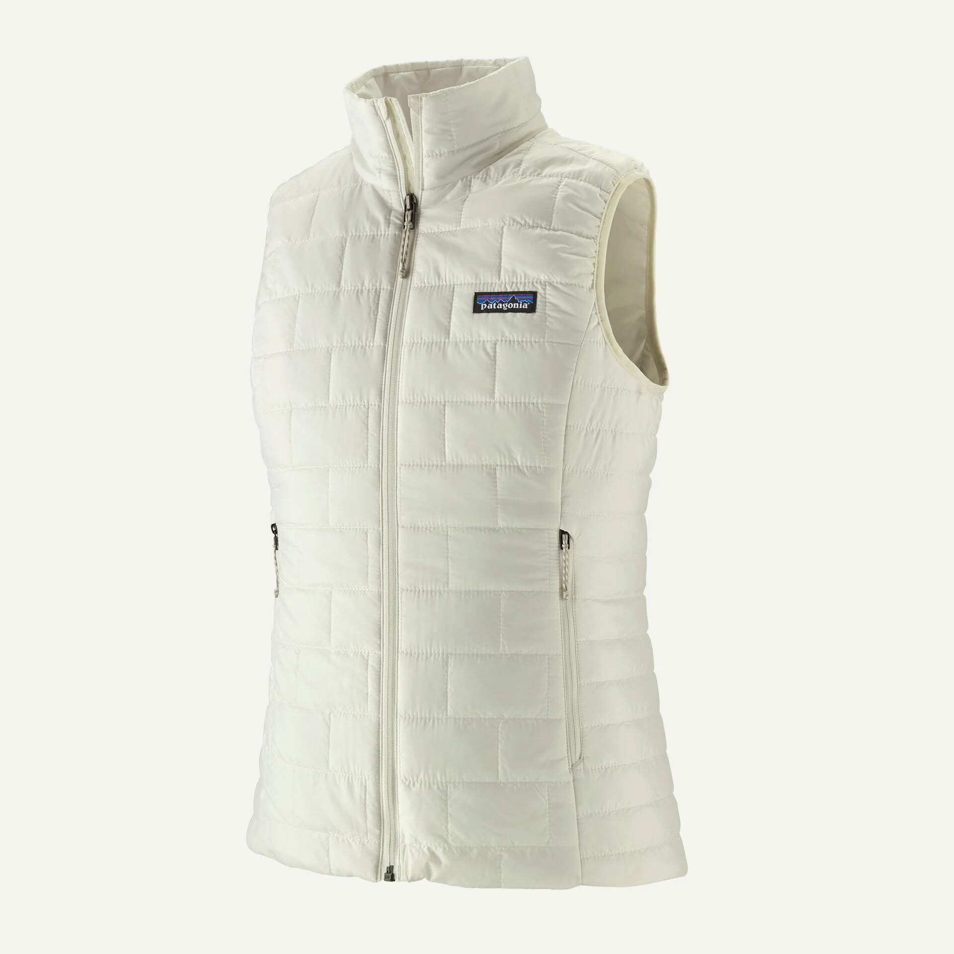Women Nano Puff Vest ärmellose Weste Damen weiß