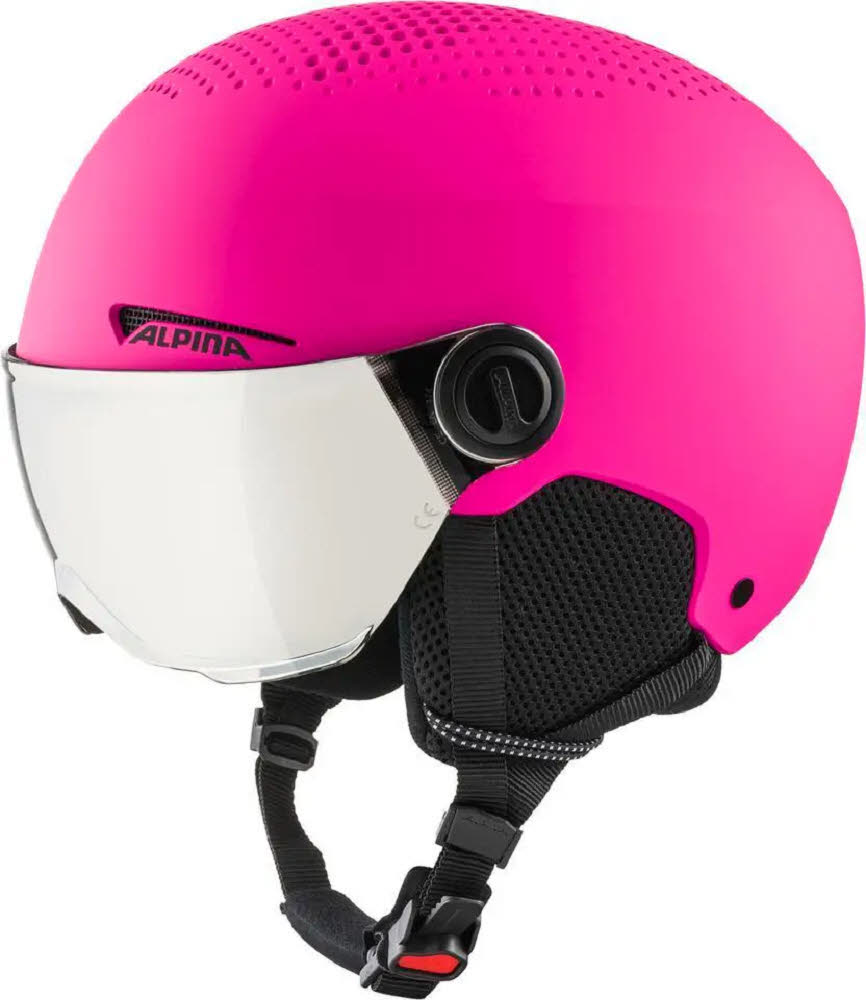Alpina ZUPO VISOR Q-LITE Mädchen Skihelm Snowboardhelm Visierhelm pink matt