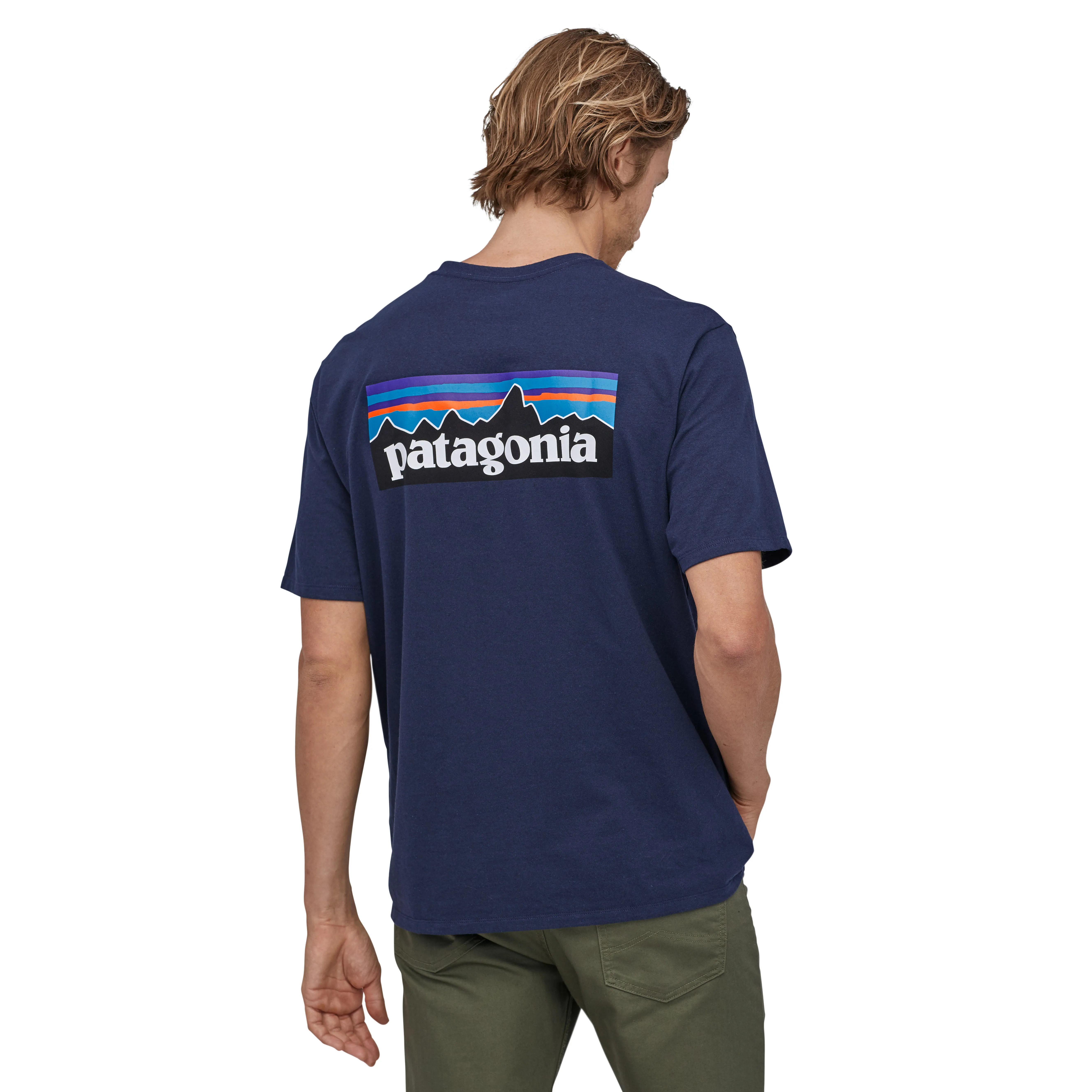 Patagonia P-6 Logo Responsibili-Tee Herren T-Shirt Freizeitshirt blau NEU