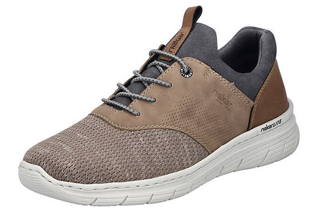 Rieker Herren Halbschuhe Sneaker hellbraun