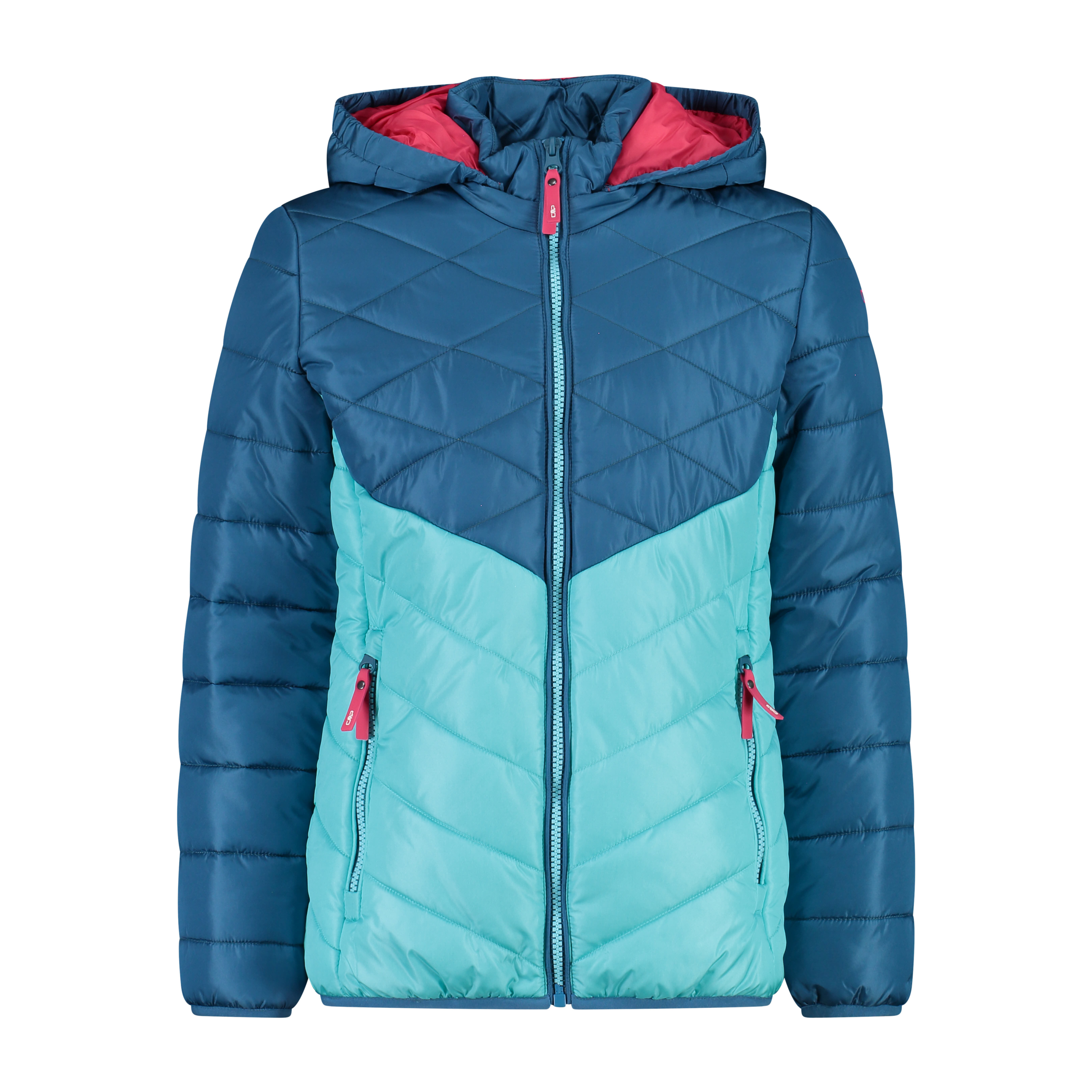 CMP Steppjacke Kinder mit Kapuze Outdoor Sport Mädchen blau NEU