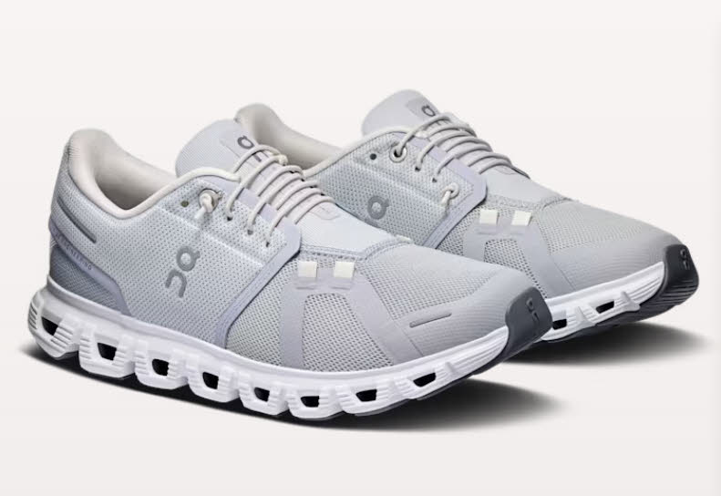 ON Cloud 6 Sneaker Freizeitschuh Damen hellgrau