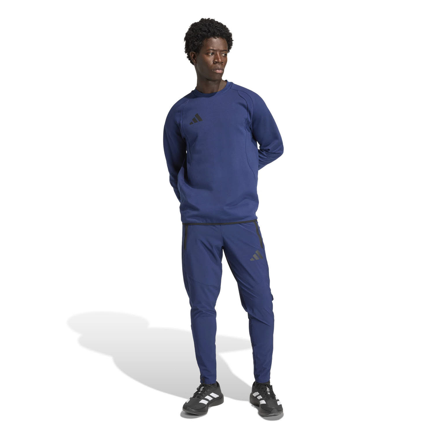 adidas Tiro Travel Crew Herren Sweatshirt Pullover blau