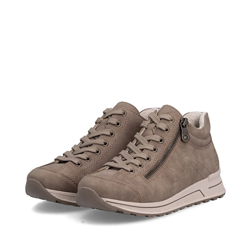 Rieker Damen Sneaker Halbschuh beige