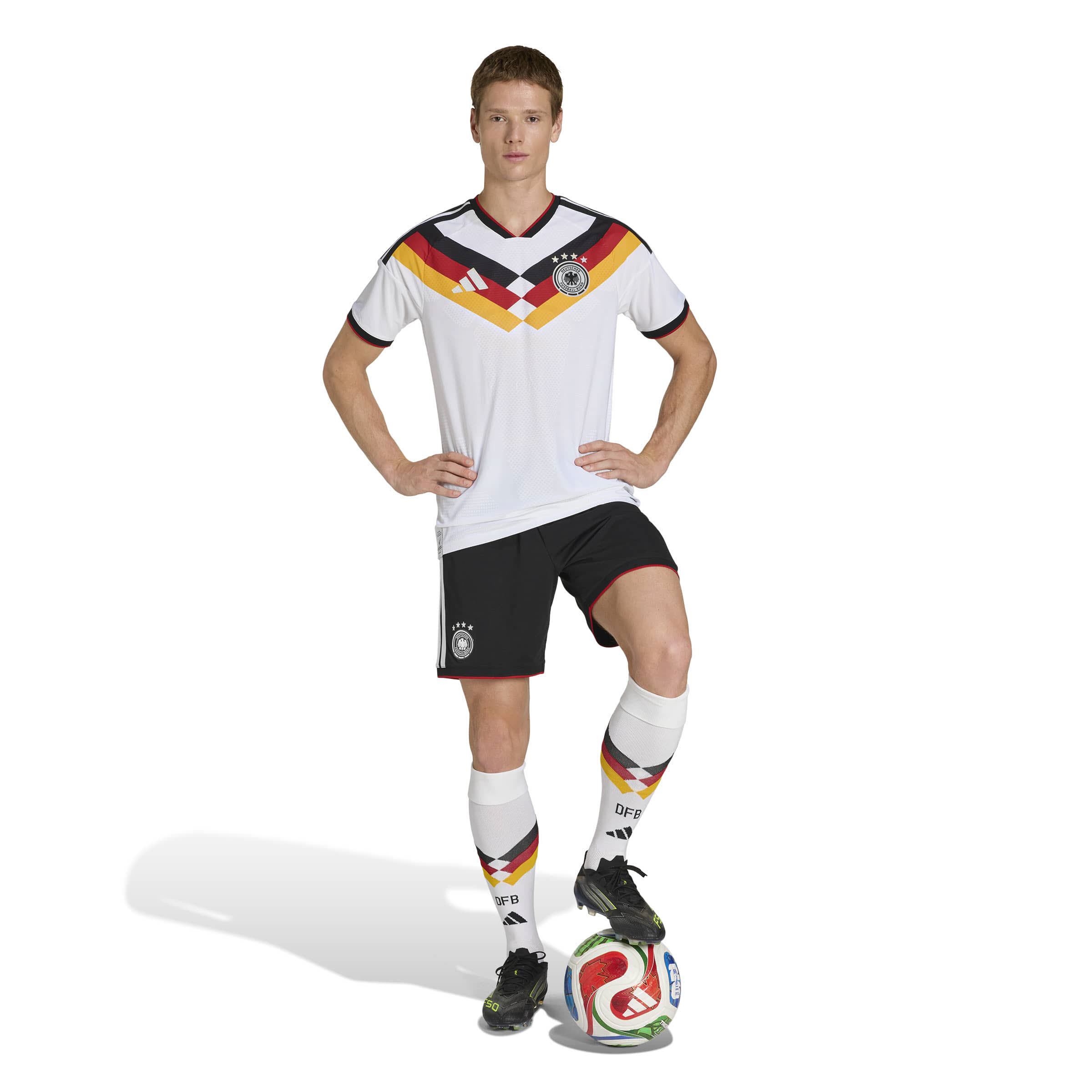 adidas DFB Deutschland 26 Authentic Heimtrikot Herren weiß