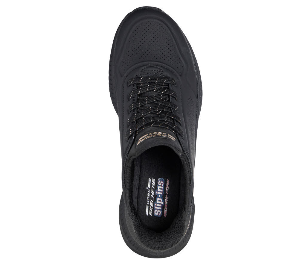 Skechers BOS SQUAD 4  - KEY LOOK Damen Slip-ins Slipper Sneaker schwarz