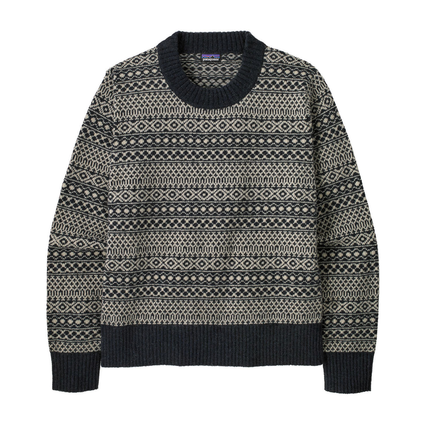Patagonia Recycled Wool-Blend Crewneck Sweater Damen Wollpullover fireside sunken blue