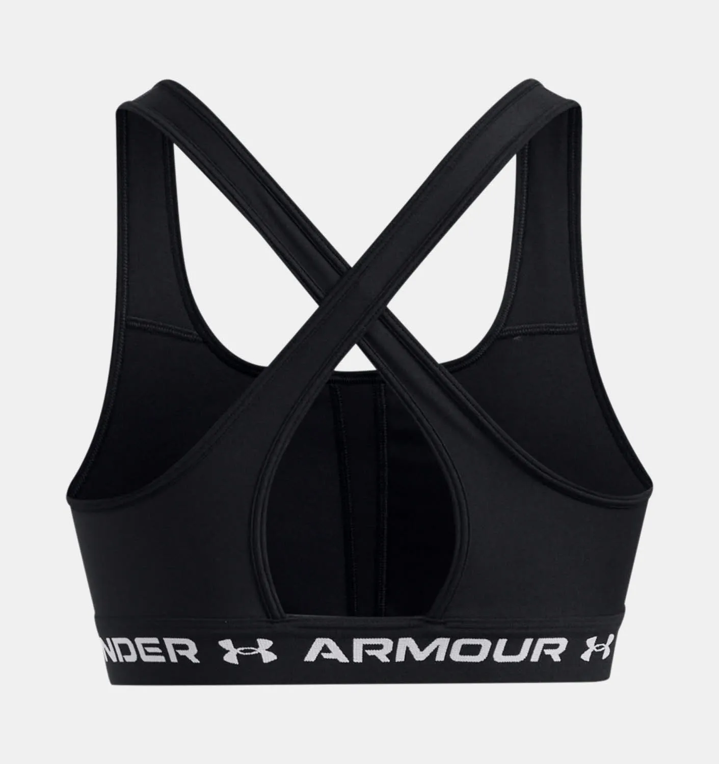Under Armour Crossback Mid Damen Sport-BH Bra schwarz